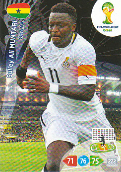 Sulley Ali Muntari Ghana Panini 2014 World Cup #173